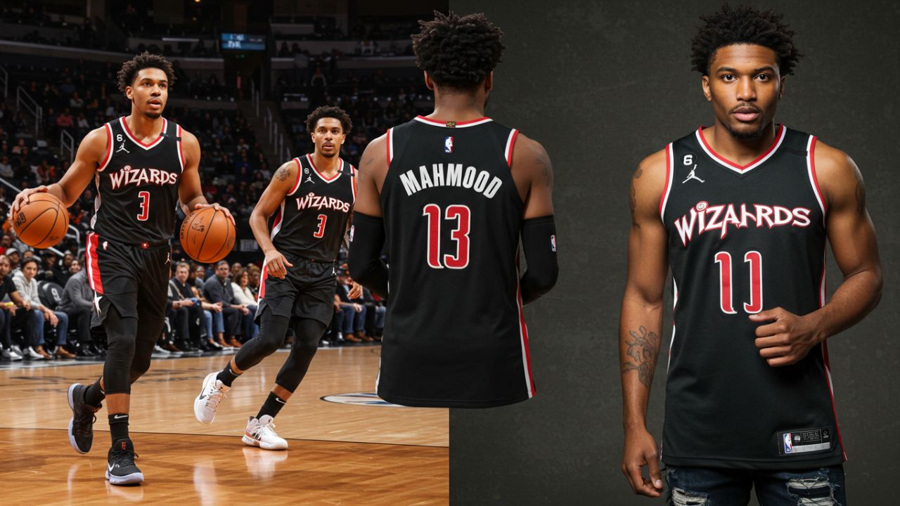 wizards black jerseys mahmood