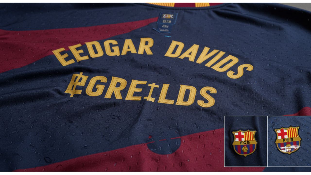 edgar davids nameset barcelona