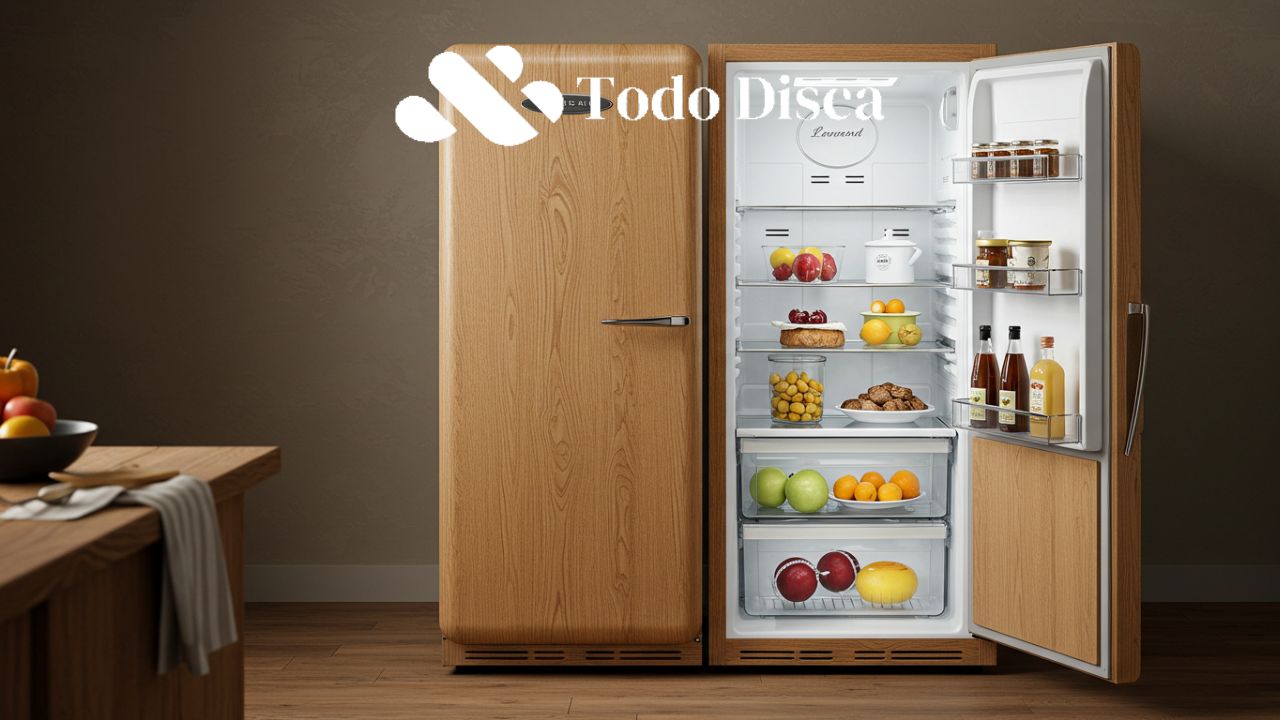 leonard refrigerator porcelain lined oak exterior