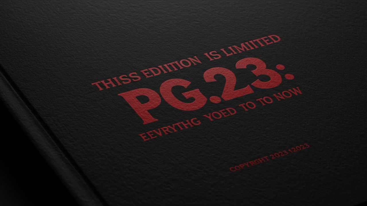 this edition is limited pg23